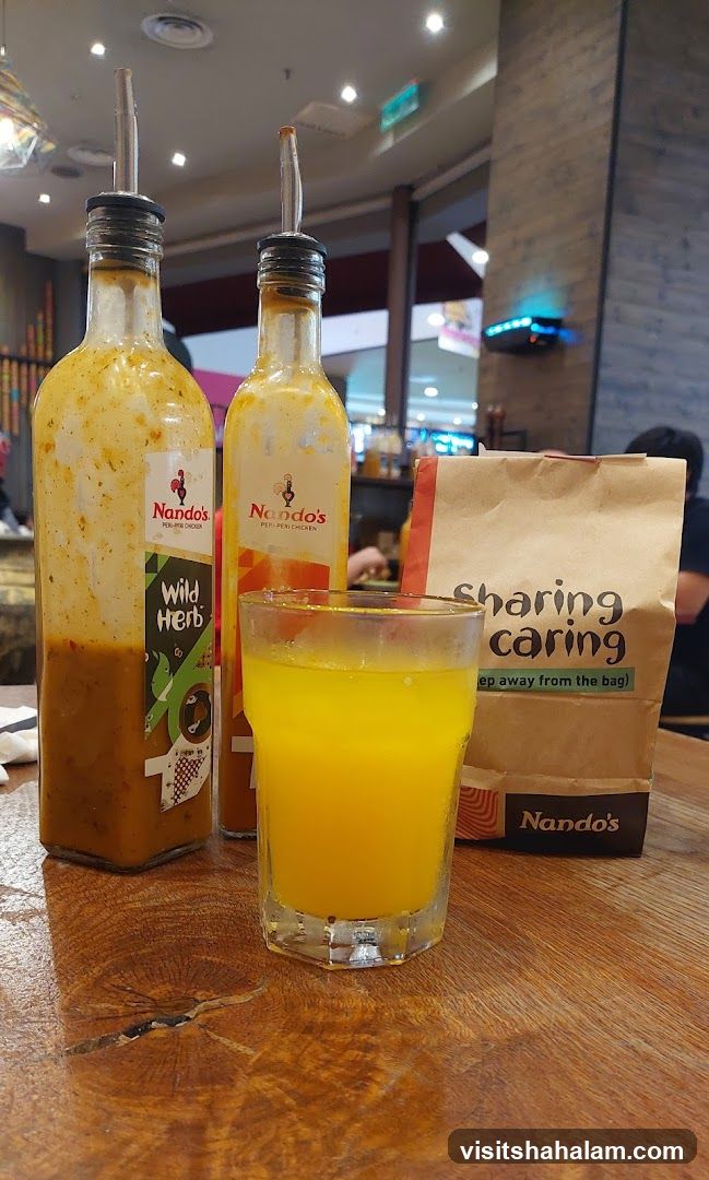 Nando's Condiments and Drink