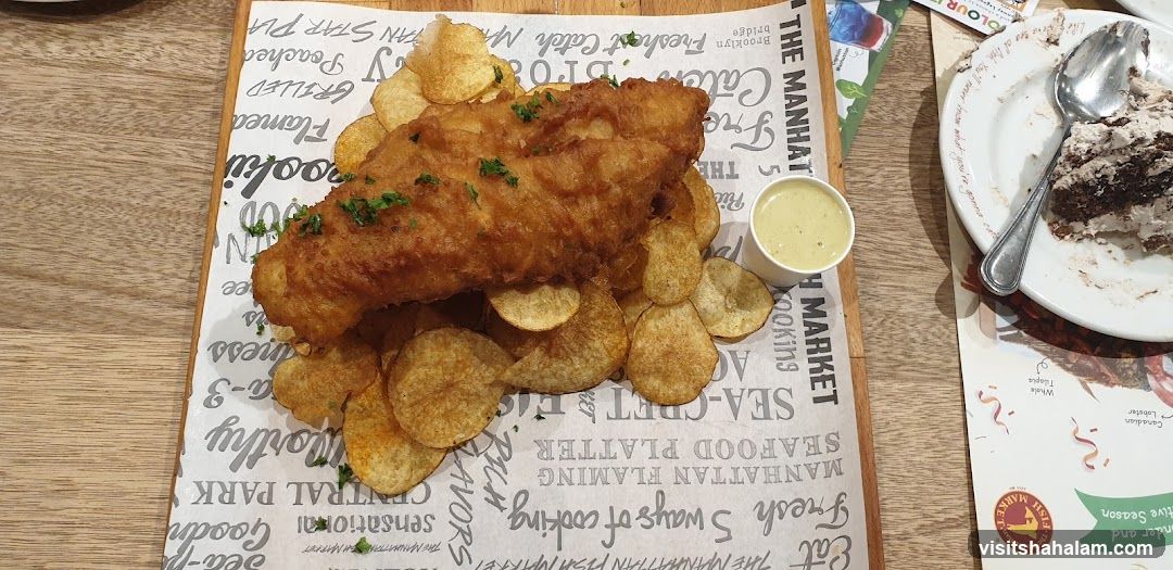 Fish and Chips with Sauce