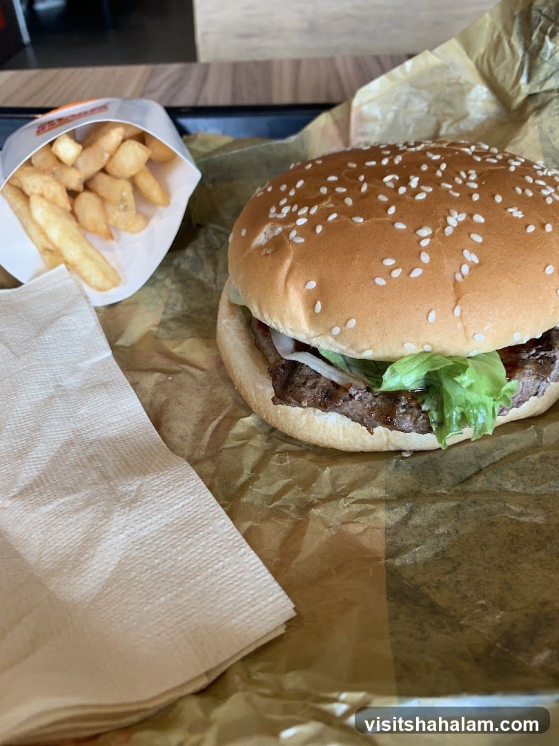 Burger and Fries