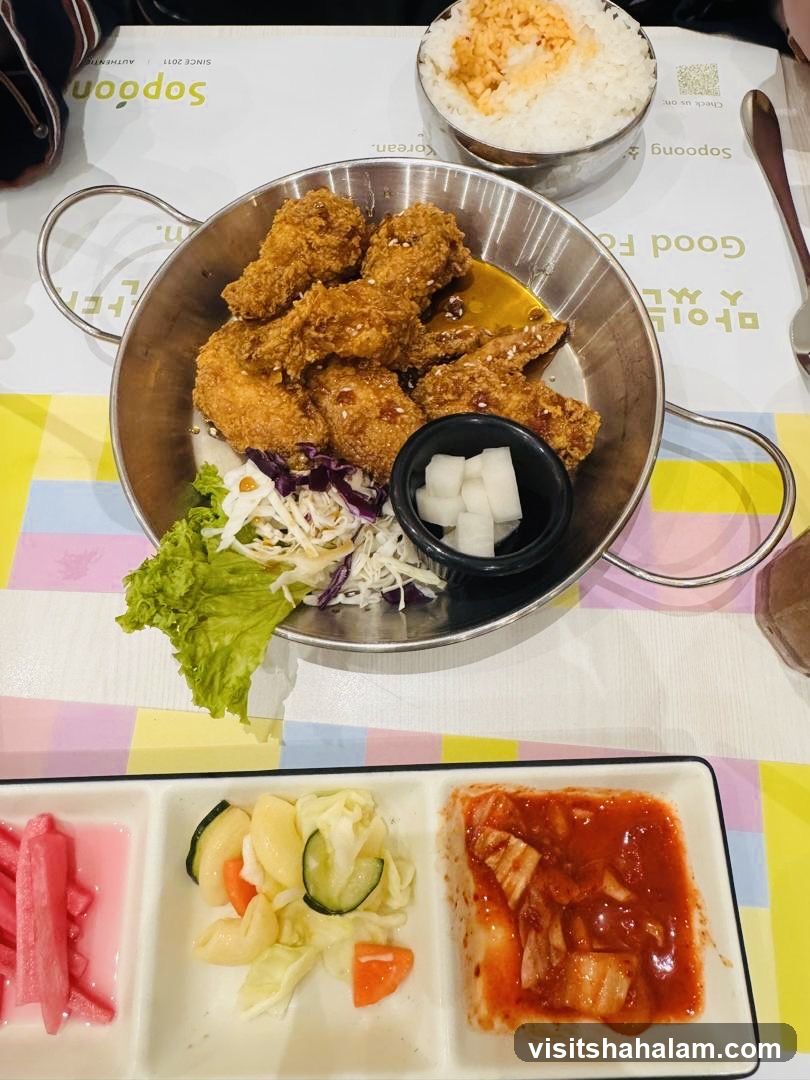 Korean Fried Chicken with Sides