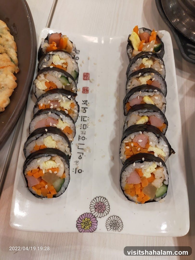 Kimbap on a Plate