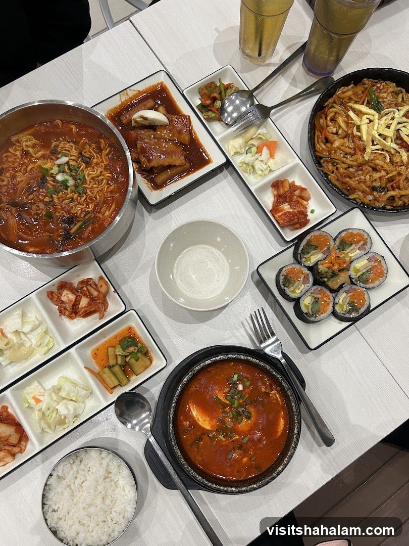 Korean Food Spread