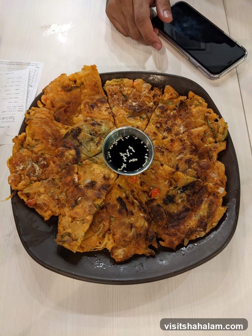 Kimchi Pancake with Dipping Sauce