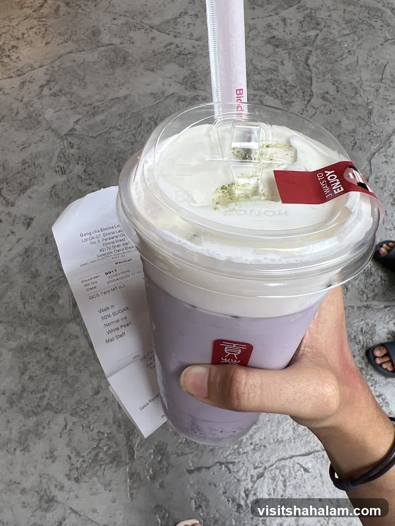 Beverage with Receipt
