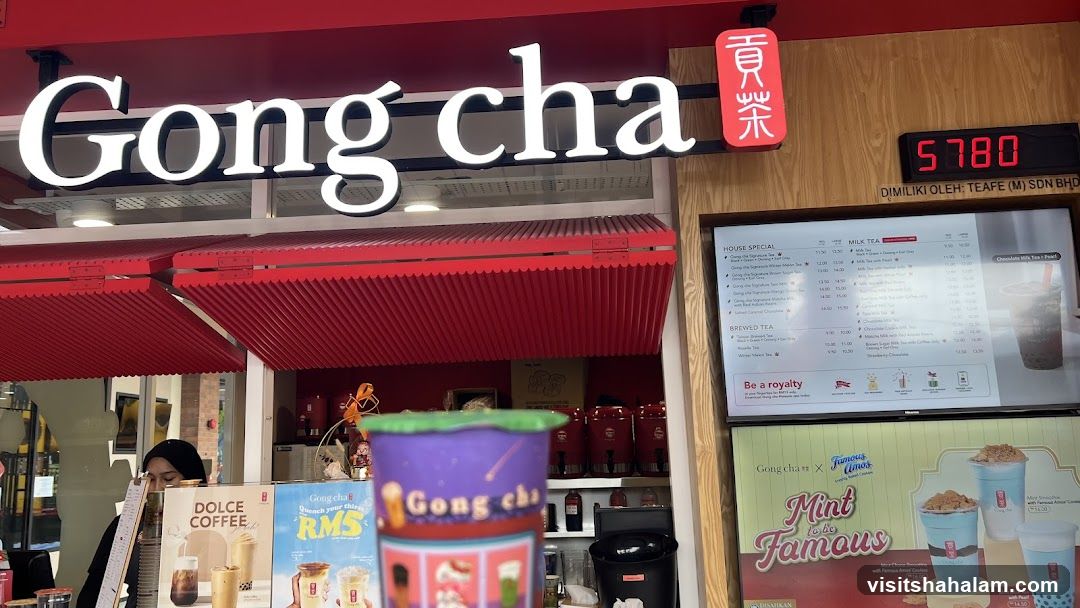 Gong Cha Menu and Storefront