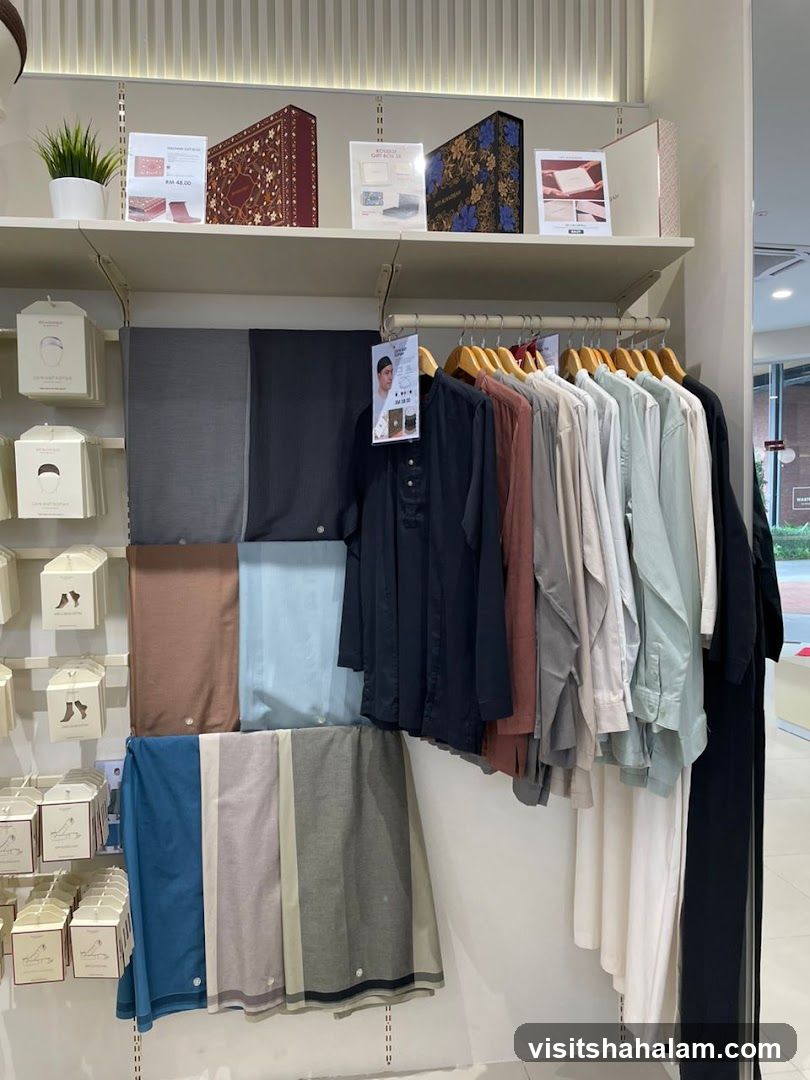 Islamic Clothing and Accessories Display