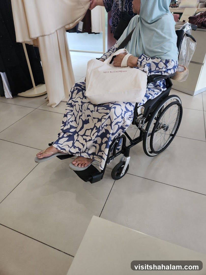 Woman in Wheelchair Shopping