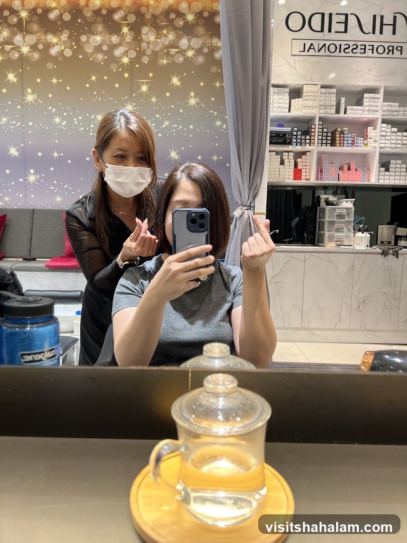 Salon Interior with Customers