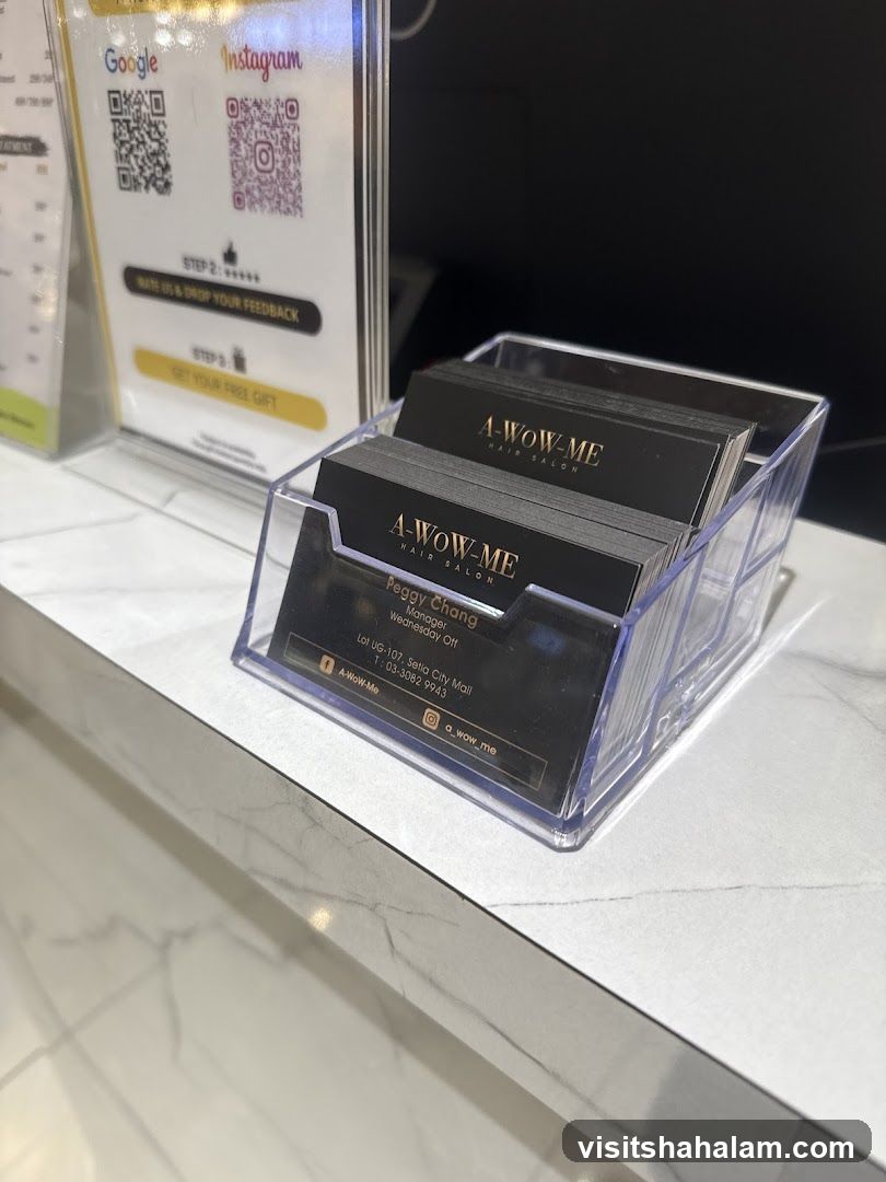 Business Cards and Feedback Display