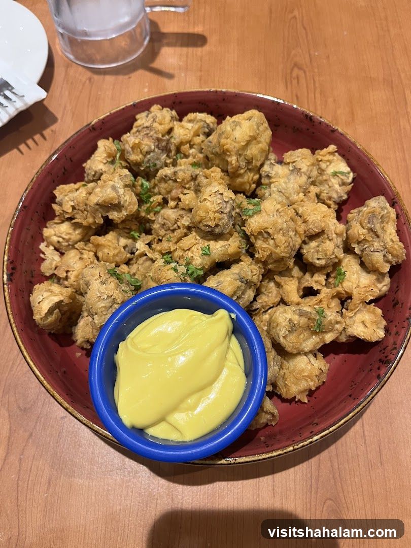 Fried Mushrooms with Dip