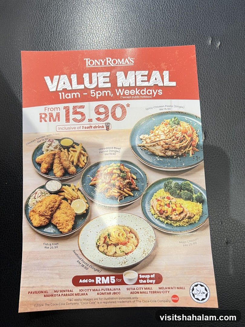 Tony Roma's Value Meal