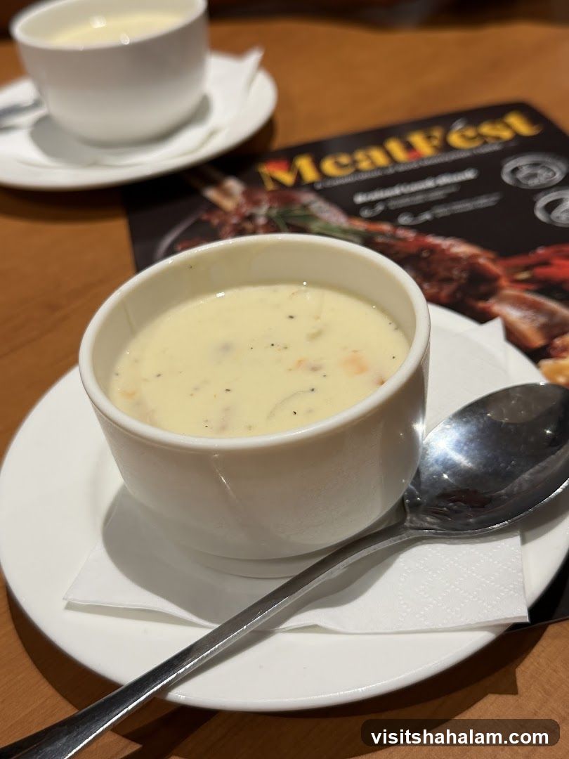 Creamy Soup with Menu