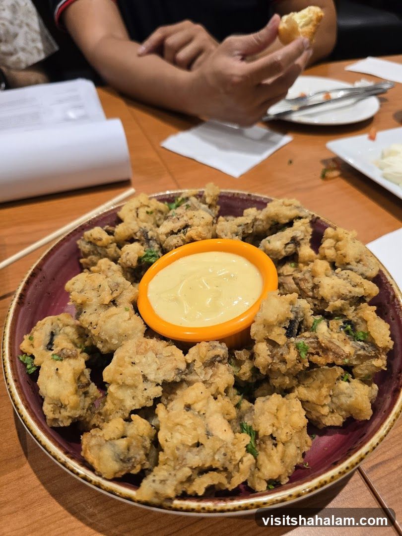 Fried Mushrooms with Dip