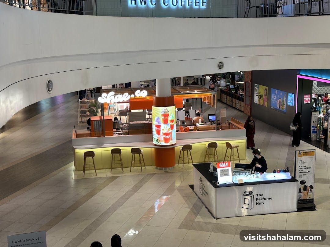 Mall Interior with Shops