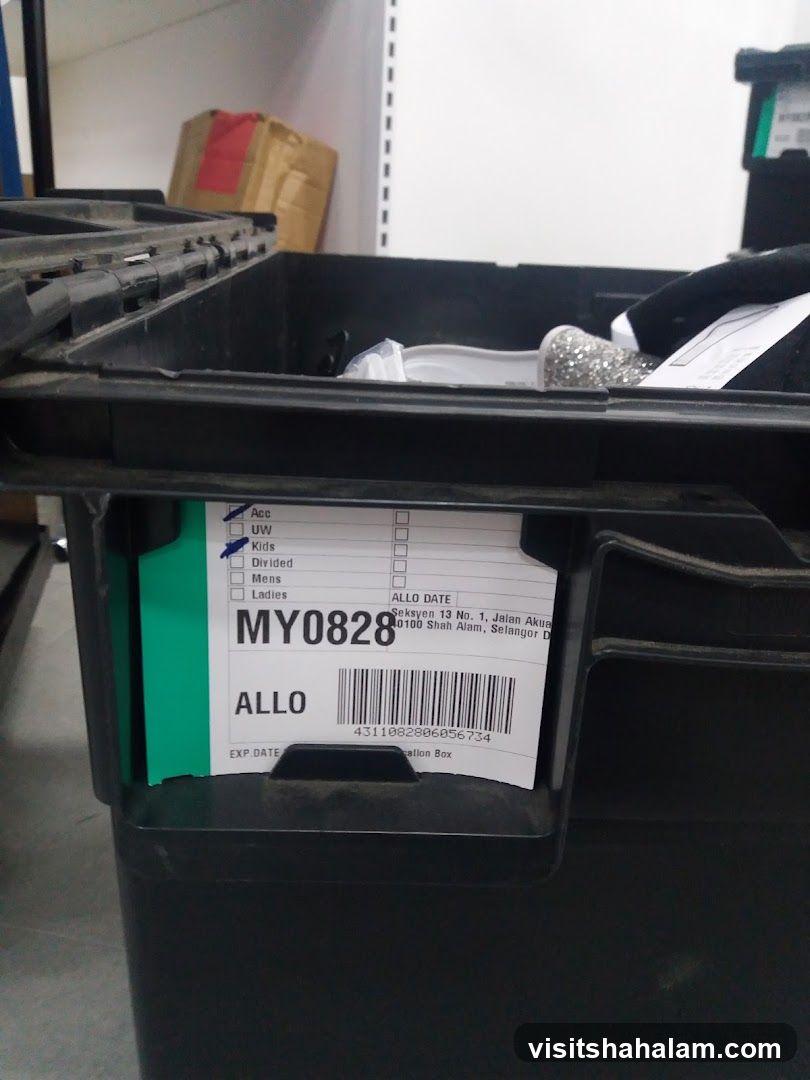 Storage Bin Label