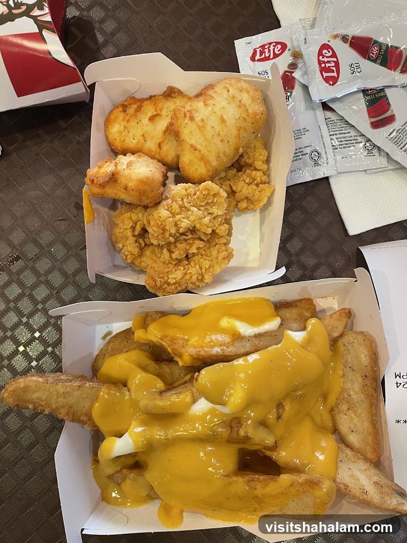 Fried Chicken and Cheese Fries