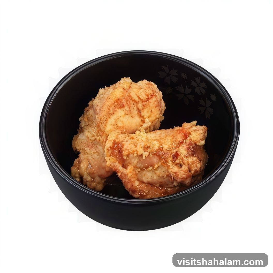 Fried Chicken Pieces in Bowl