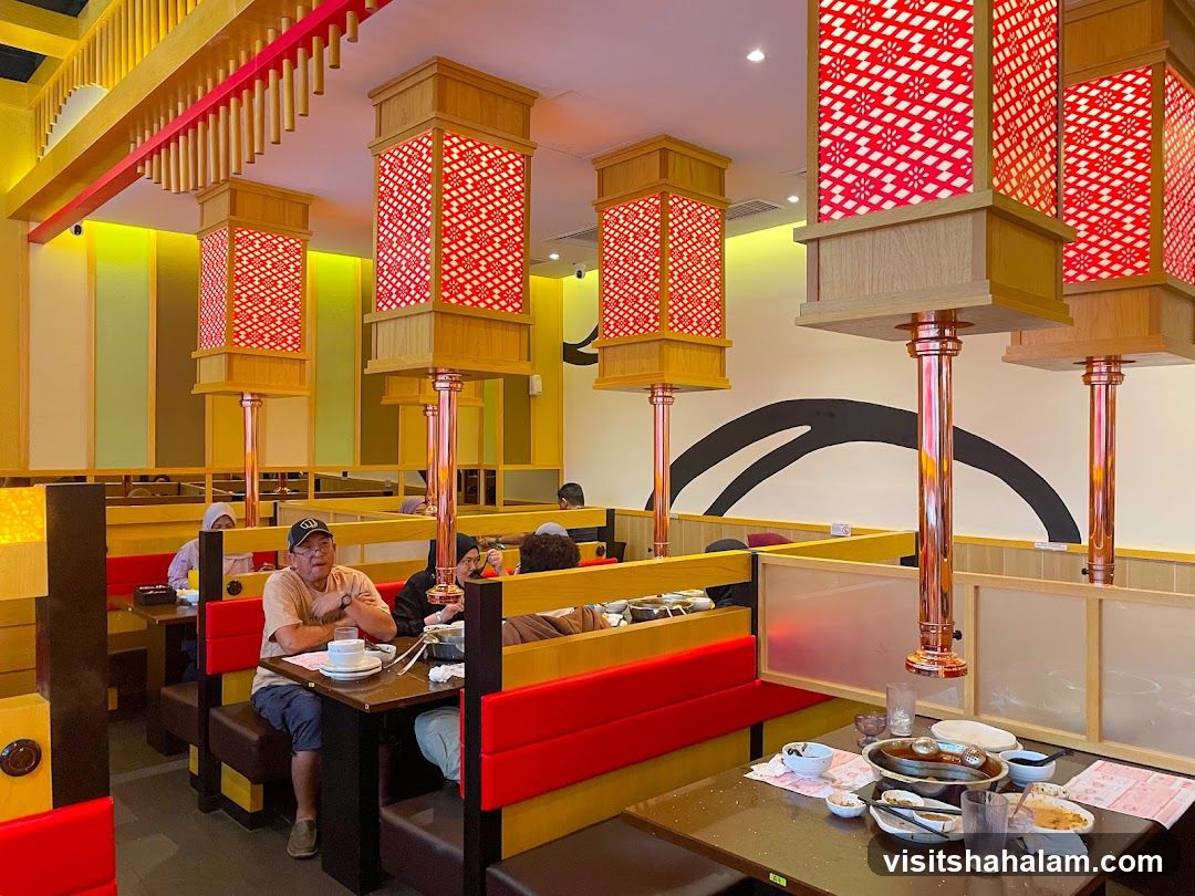 Restaurant Interior with Booth Seating