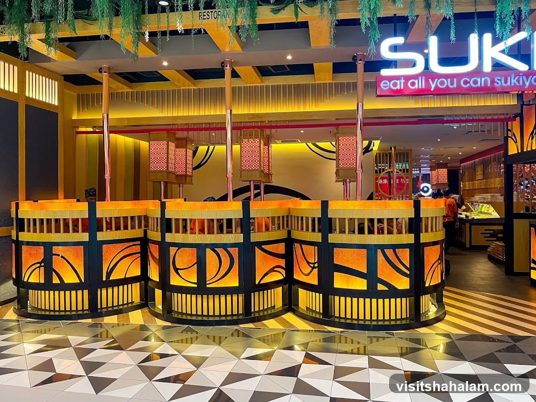 Restaurant Interior with Sukiyaki Booths