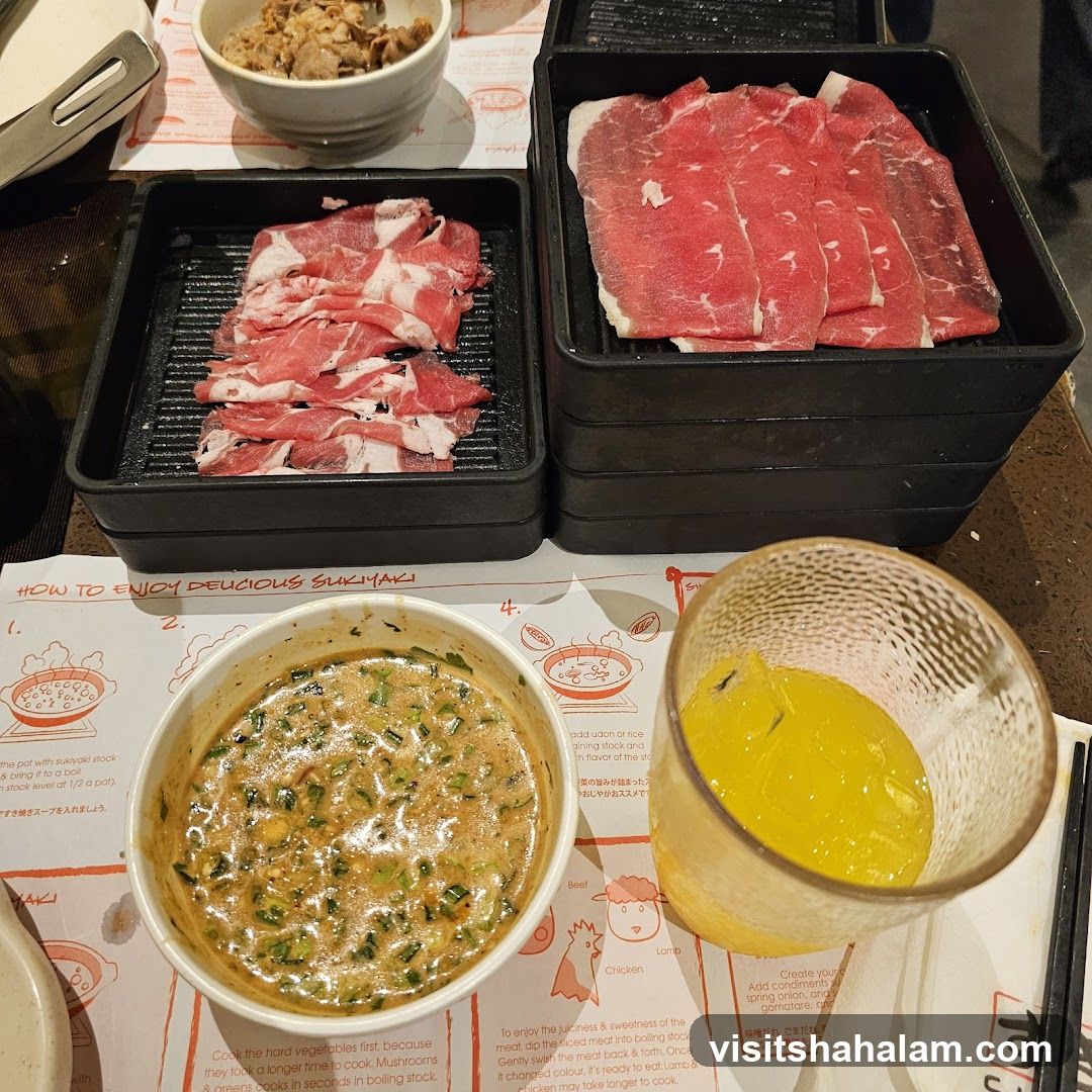 Sukiyaki Ingredients and Instructions