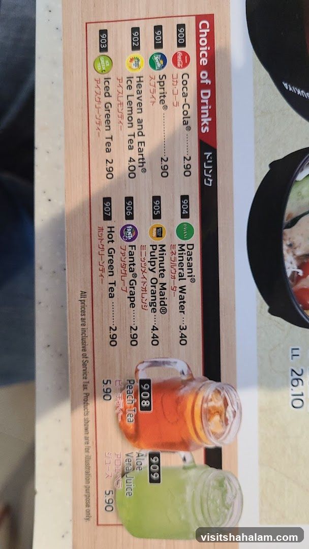 Choice of Drinks