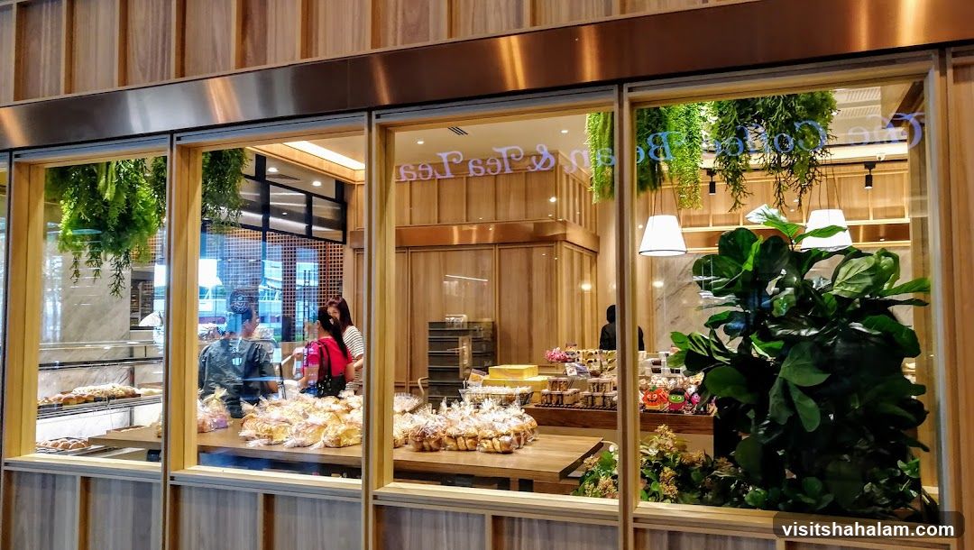 Bakery Interior with Pastries and Plants