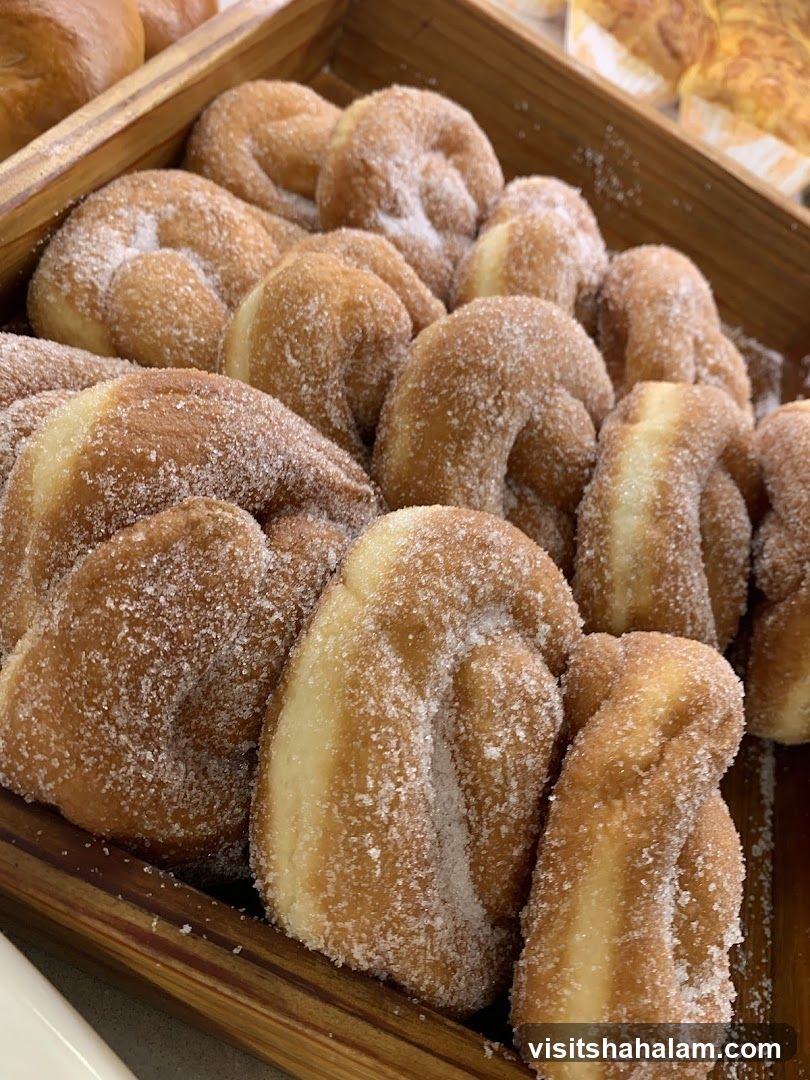 Sugar-dusted pastries