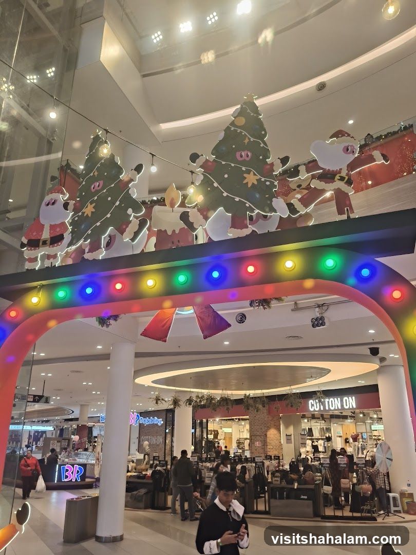 Christmas Decorations in a Mall
