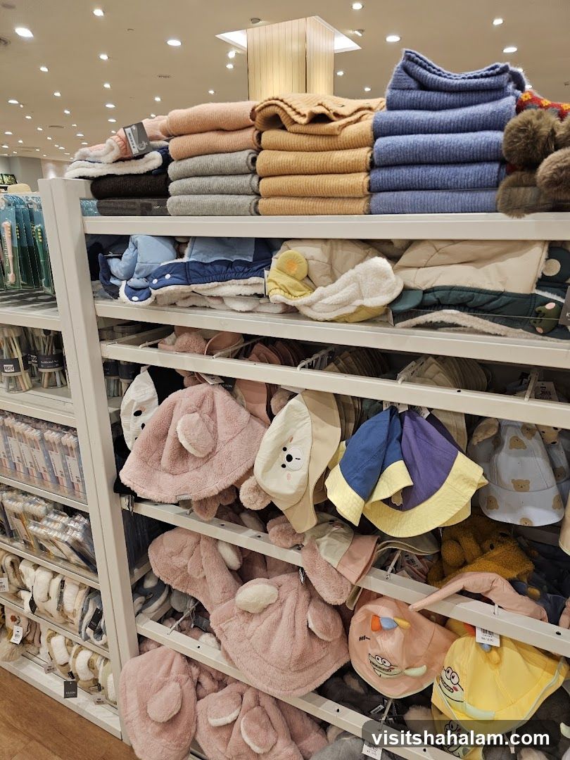 Children's Hats and Clothing Display