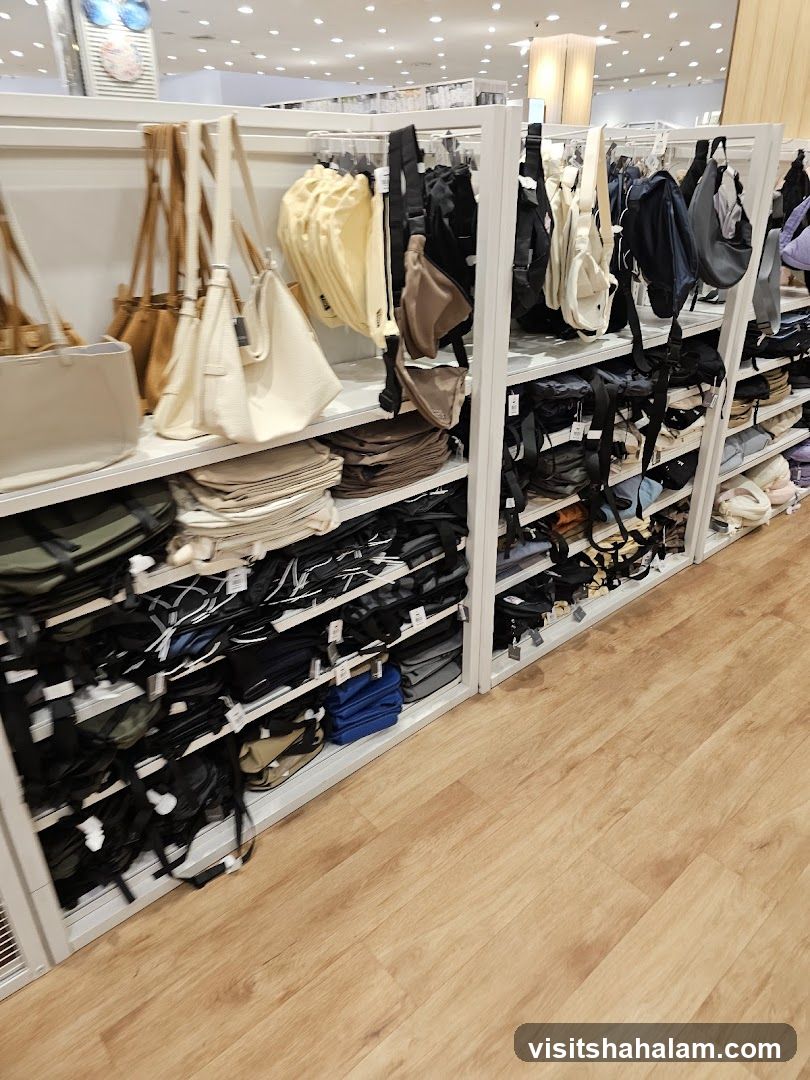 Bags and Accessories Display