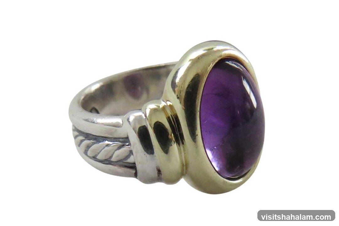 Amethyst and Gold Ring