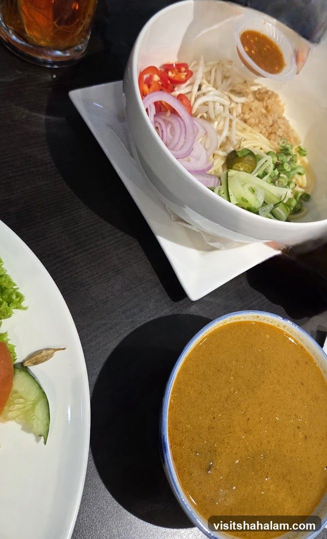 Noodle Dish with Side Soup