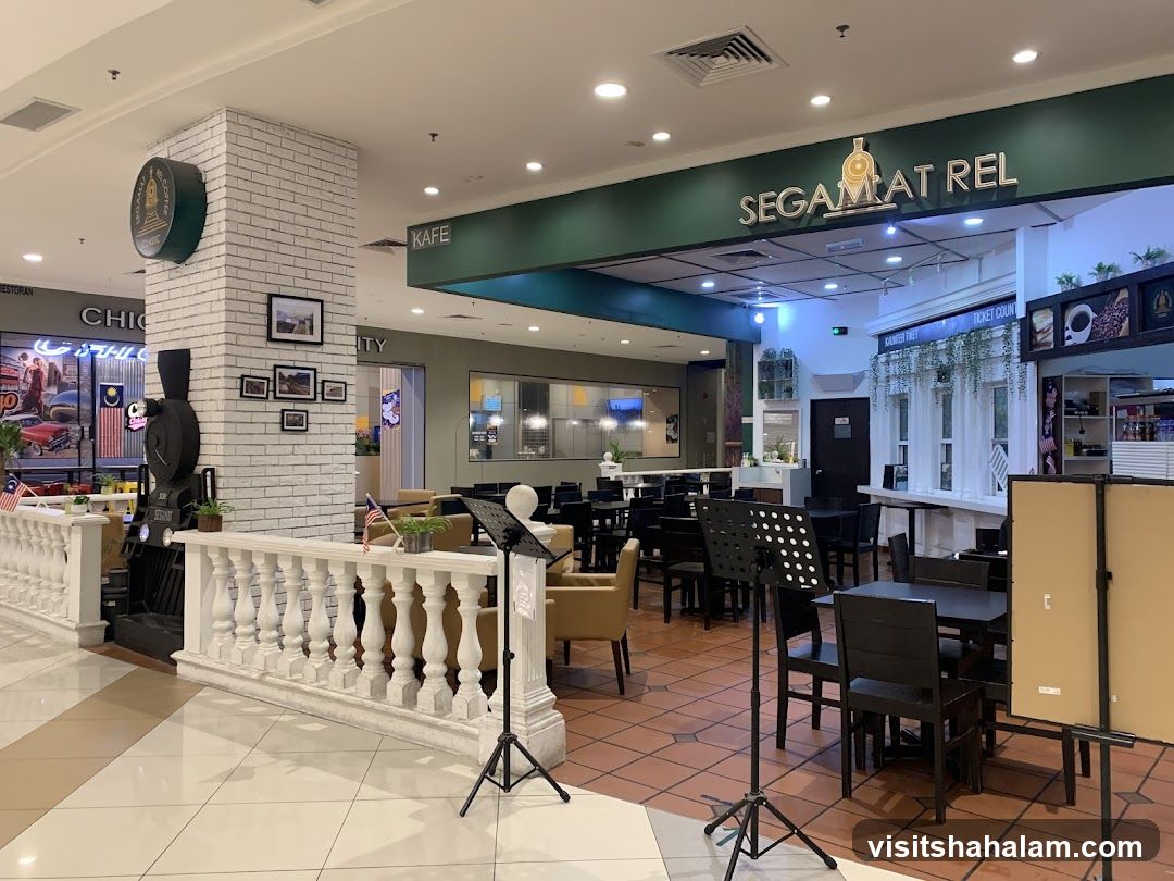 Cafe Interior with Train Theme