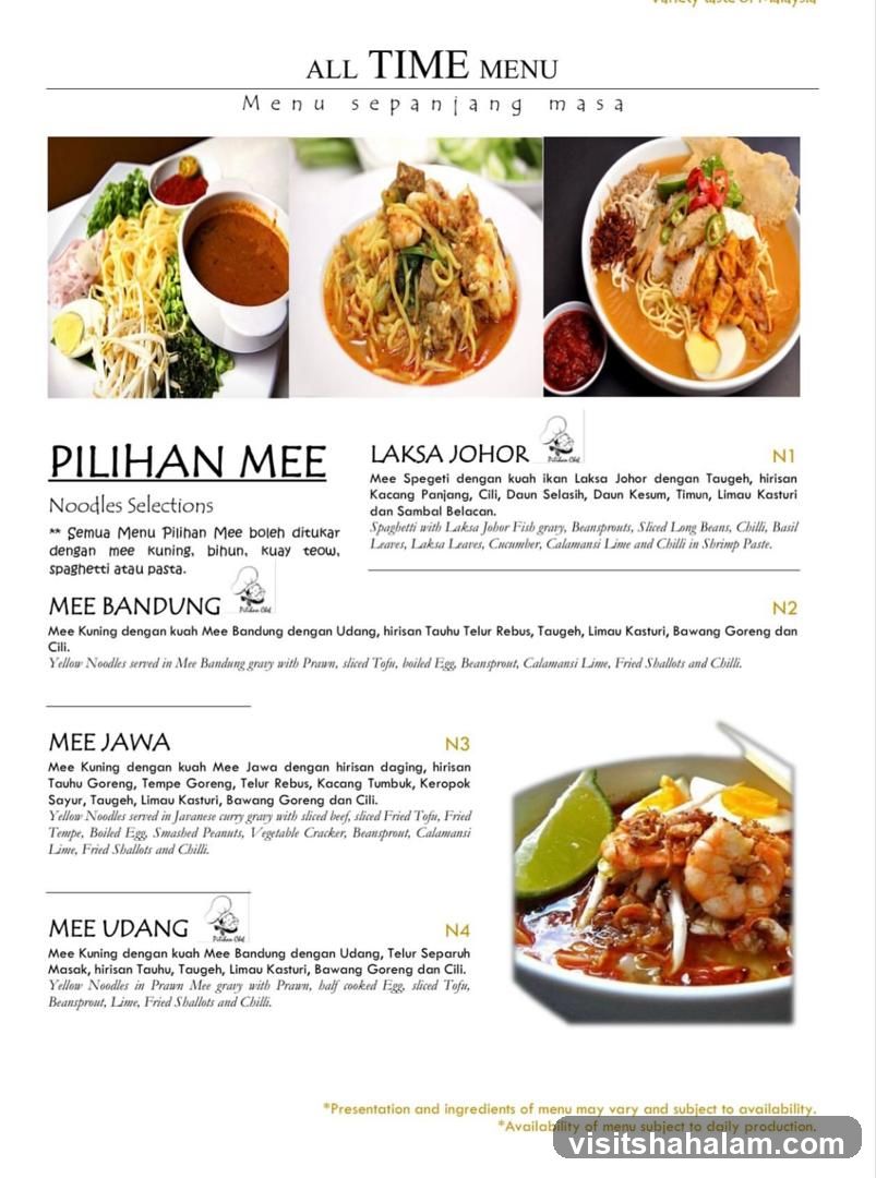 ALL TIME MENU
