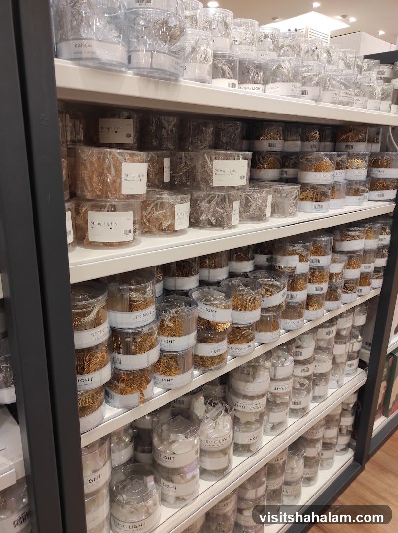Shelves of String Lights