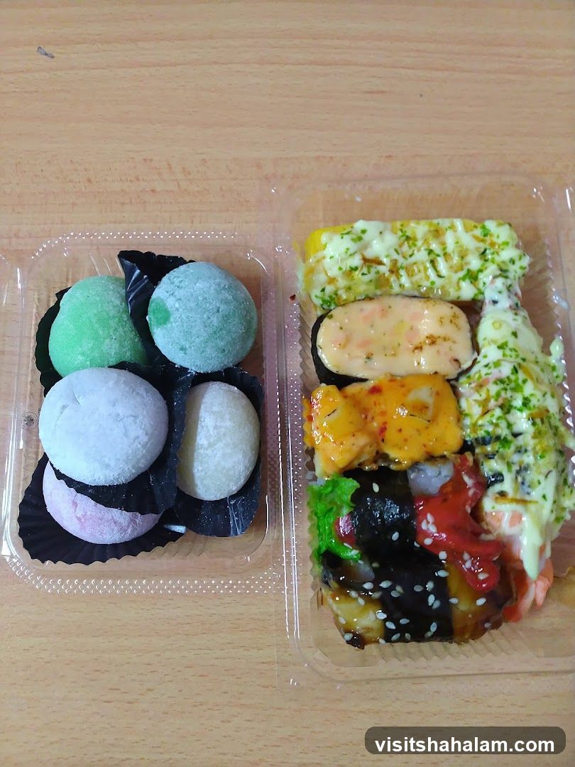 Assorted Mochi and Sushi