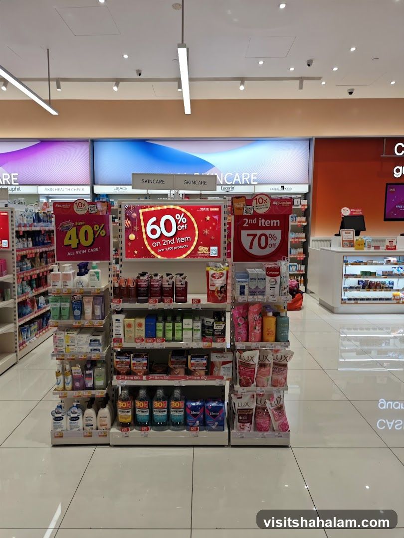Skincare Products Display