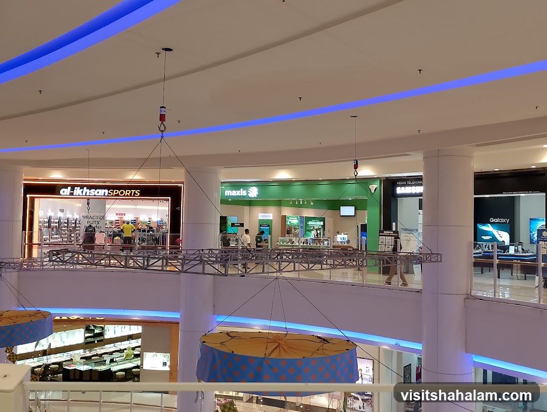 Mall Interior with Storefronts