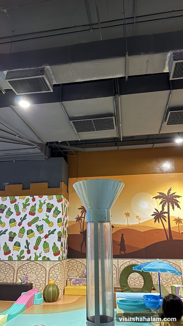 Indoor Play Area with Desert and Cactus Theme