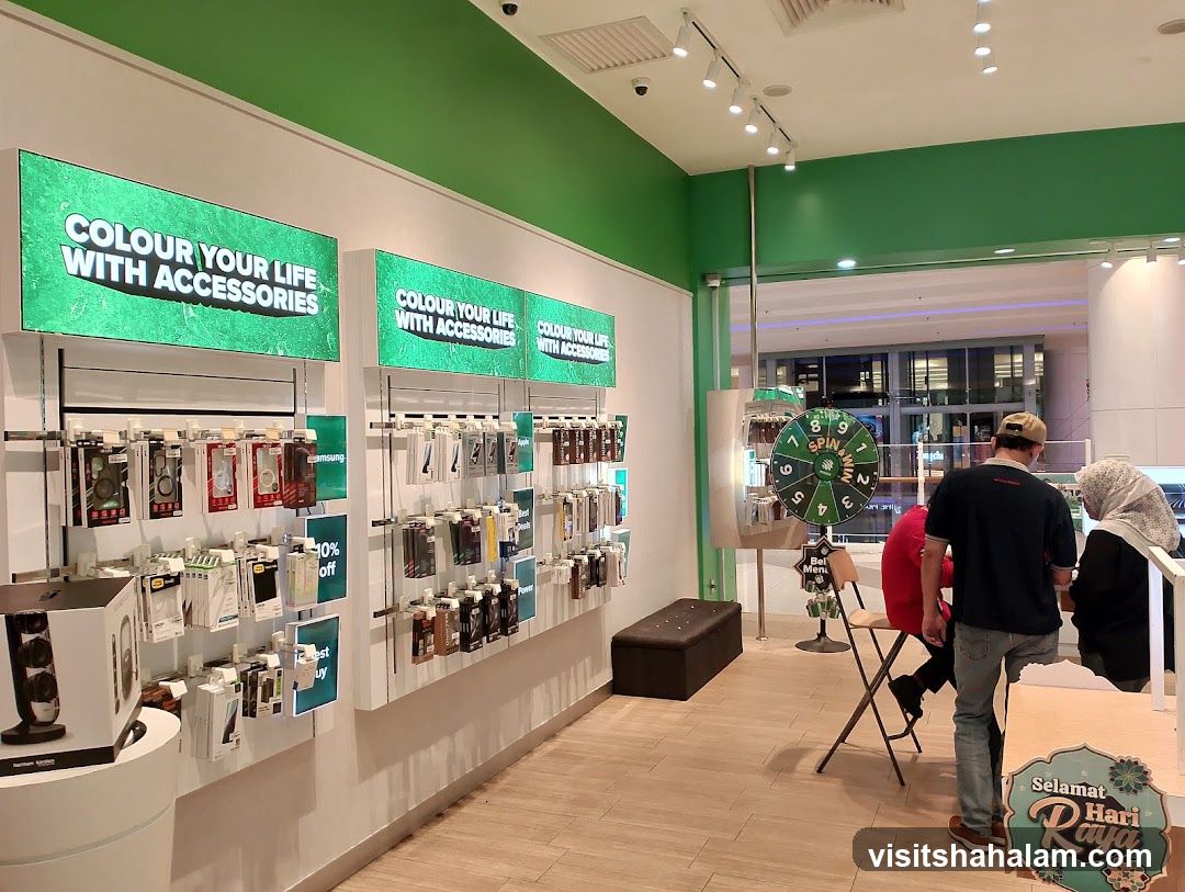 Store Interior with Accessories Display