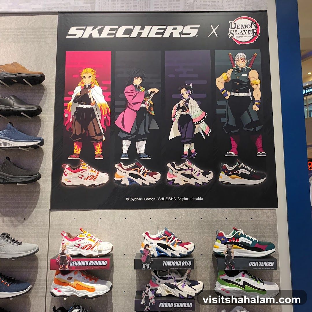 Skechers x Demon Slayer Collaboration Display