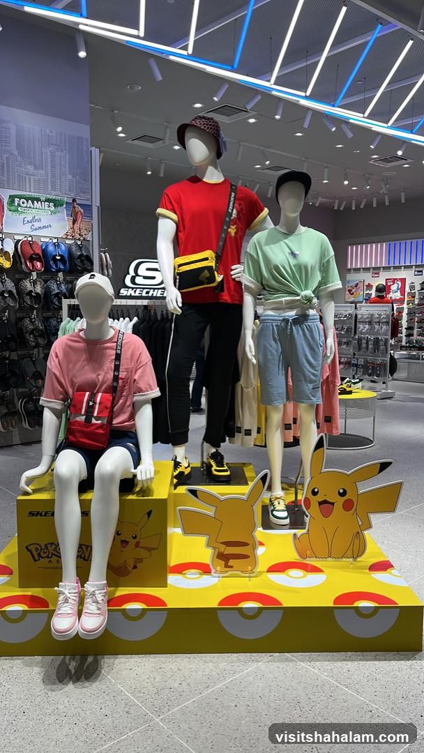 Skechers Store Display with Pokemon Theme