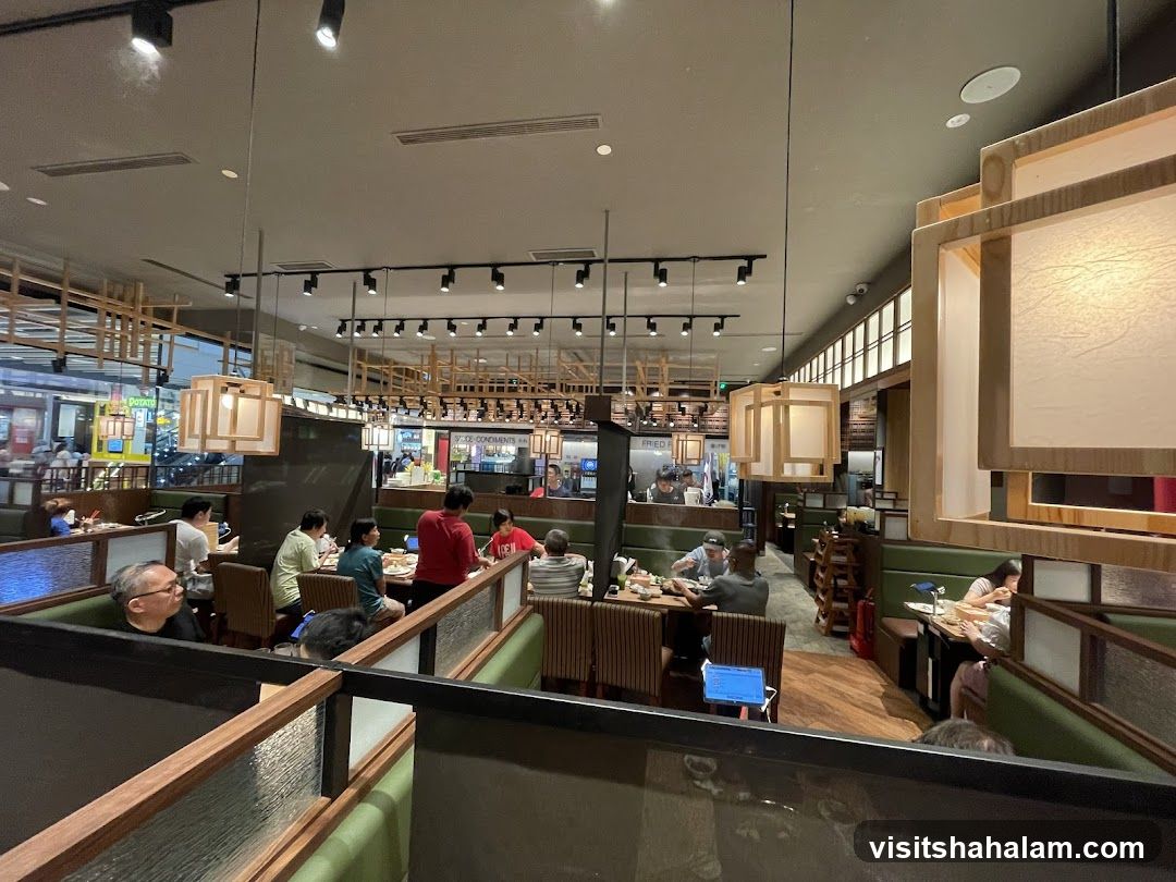 Restaurant Interior with Booth Seating