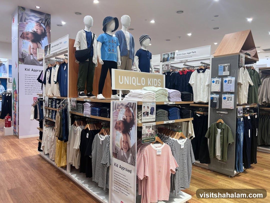 Uniqlo Kids Clothing Display