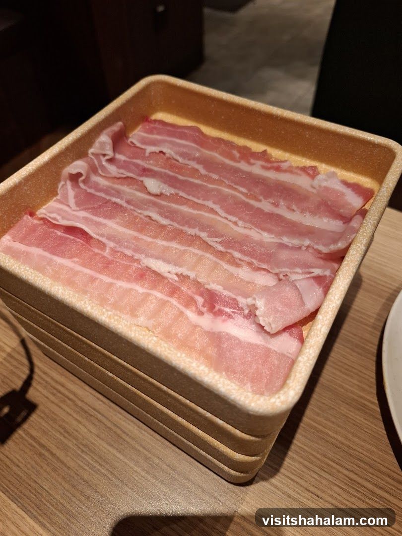 Thinly Sliced Pork Belly