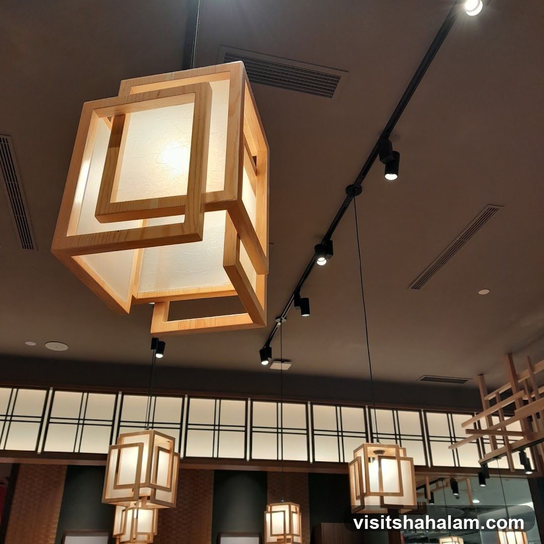 Modern Japanese-inspired interior lighting