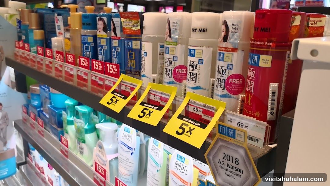 Skincare Products on Display