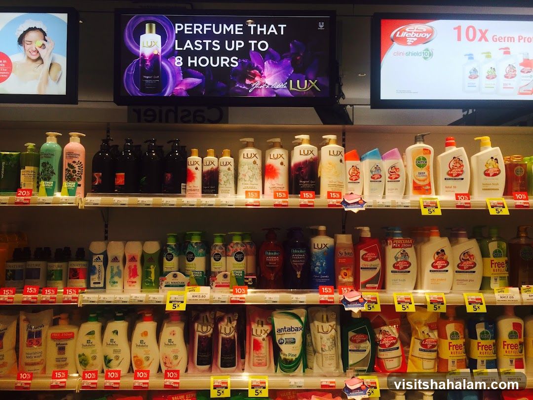 Body Wash and Soap Display