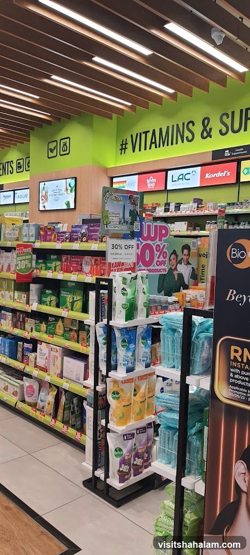 Health and Supplement Store Aisles