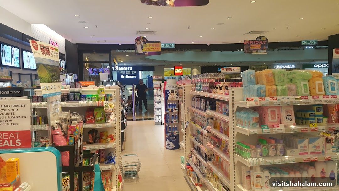 Store Interior with Shelves of Products